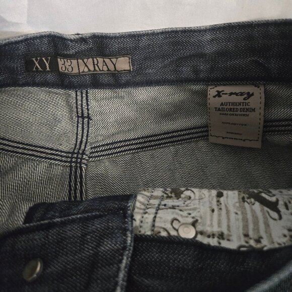 X-Ray Blue Denim Light Distressed Jeans (33) - Picture 4 of 10